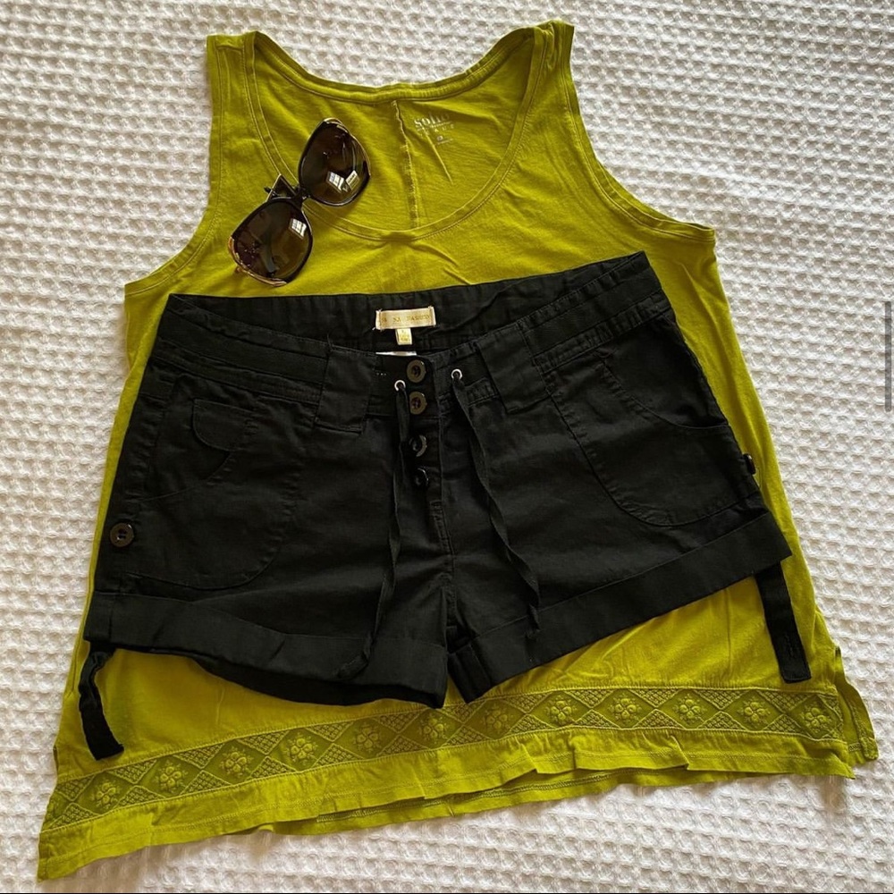 Summer Green SOHO Loose Fit Flowy Tank Top